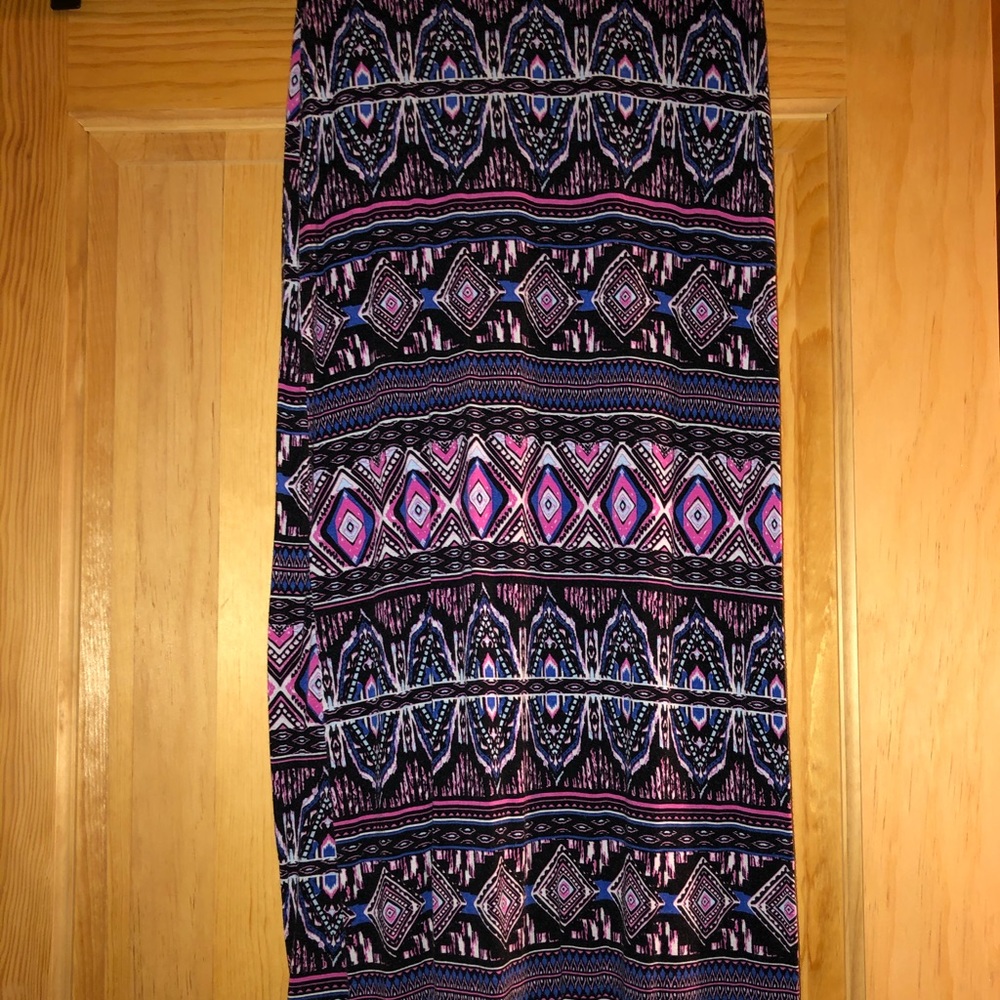 Patterned Maxi Skirt
